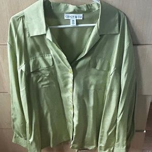 Lime Green Blouse